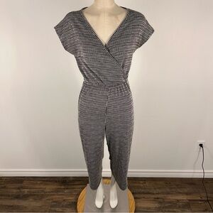 Caution To The Wind Monochrome Checkered Jumpsuit